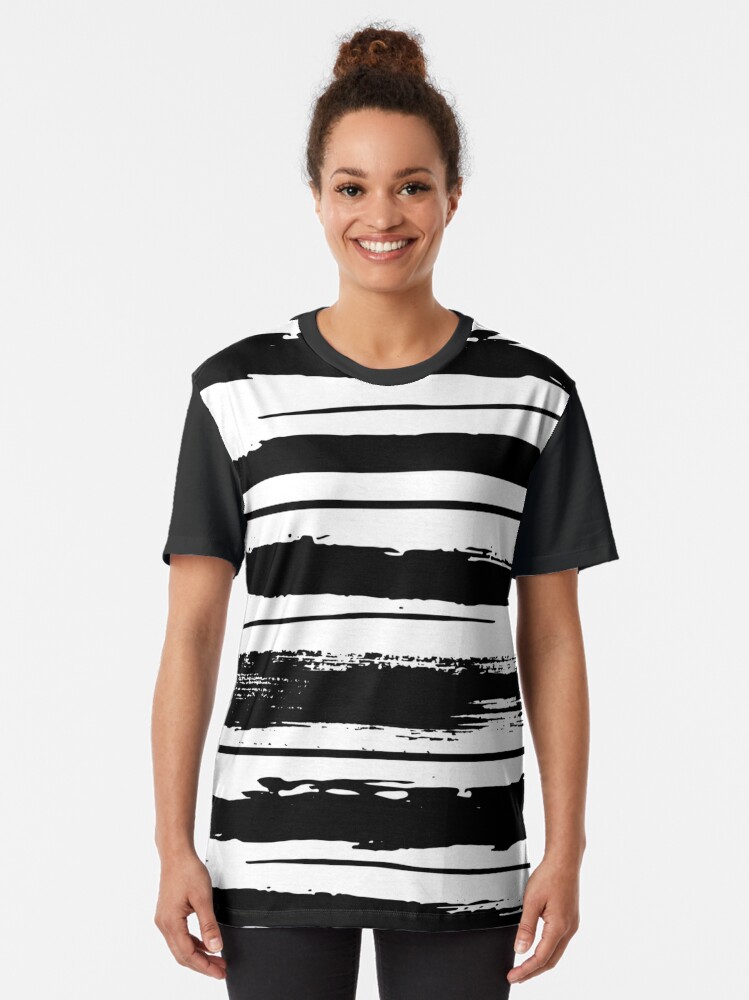 Black Brush Strokes Pattern