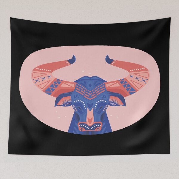 Item preview, Cow Aesthetic - Decorative - Painted Ox designed and sold by crazycollective.