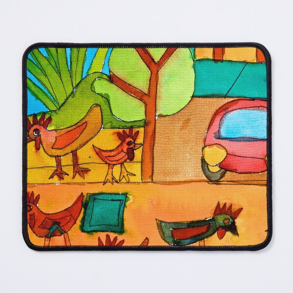 Item preview, San Miguel Chickens Zionart Zion Levy Stewart designed and sold by Zion Levy Stewart.