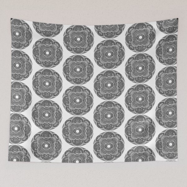 Item preview, Mandala en blanco y negro designed and sold by Carina Kay.