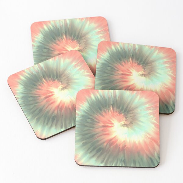 Item preview, Spiral Abstract in Coral and Glass designed and sold by PlumKind.