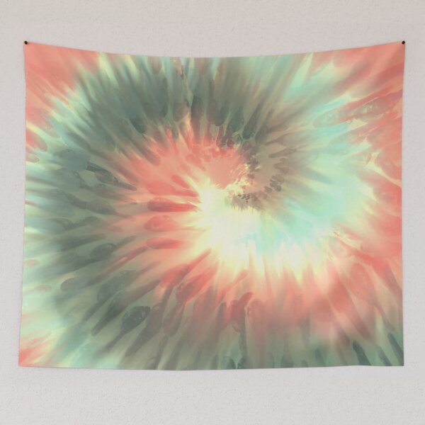 Item preview, Spiral Abstract in Coral and Glass designed and sold by PlumKind.
