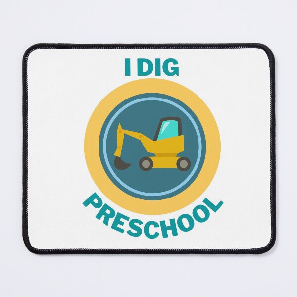 Item preview, I Dig Preschool Construction black - Cute Back to School, Funny Preschool designed and sold by Teetee94.