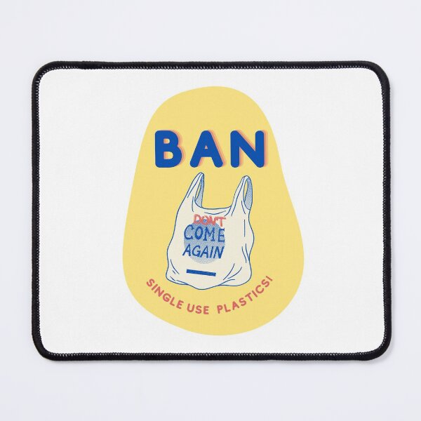 Item preview, Ban Single Use Plastic Yellow - Save the Oceans, Clean up our Seas, Environmental Activism designed and sold by Teetee94.