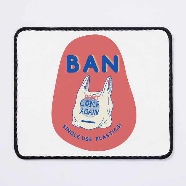 Item preview, Ban Single Use Plastic Red - Save the Oceans, Clean up our Seas, Environmental Activism designed and sold by Teetee94.
