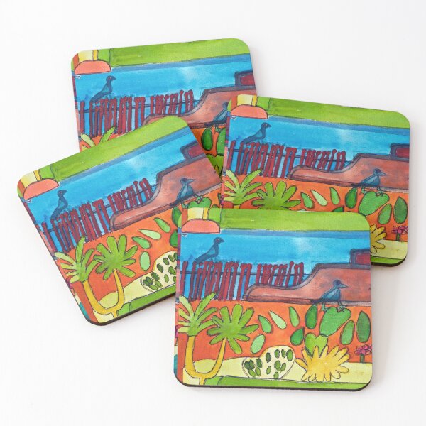 Item preview, Mexican Garden Courtyard Zionart Zion Levy Stewart Artist designed and sold by Zion Levy Stewart.