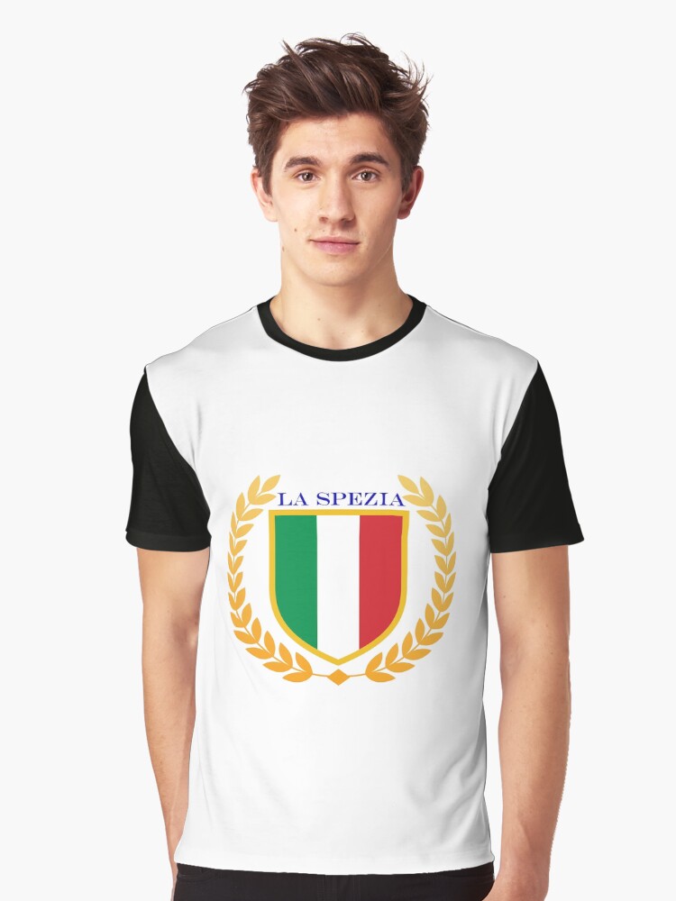Thumbnail 1 of 5, Graphic T-Shirt, La Spezia Italy designed and sold by ItaliaStore.