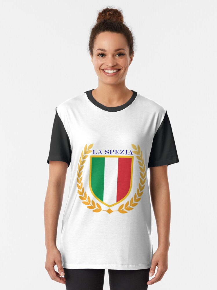 Thumbnail 2 of 5, Graphic T-Shirt, La Spezia Italy designed and sold by ItaliaStore.