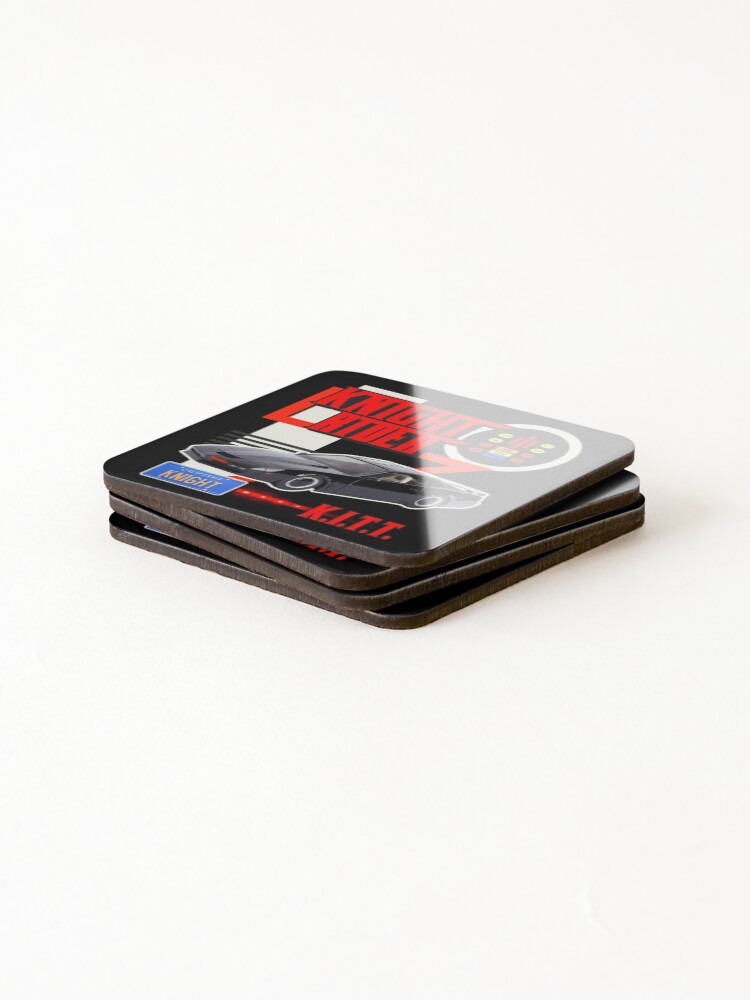 Thumbnail 4 of 5, Coasters (Set of 4), Knight Rider KITT Car Racing Style Design designed and sold by acquiesce13.