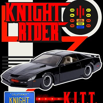 Artwork thumbnail, Knight Rider KITT Car Racing Style Design by acquiesce13