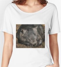 Sleeping Wombat Women's Relaxed Fit T-Shirt