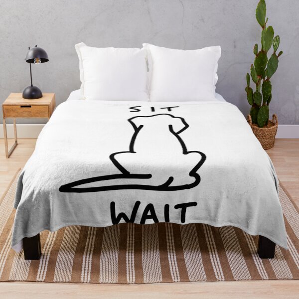 Item preview, Cute dog sitting waiting designed and sold by allopopdesign.