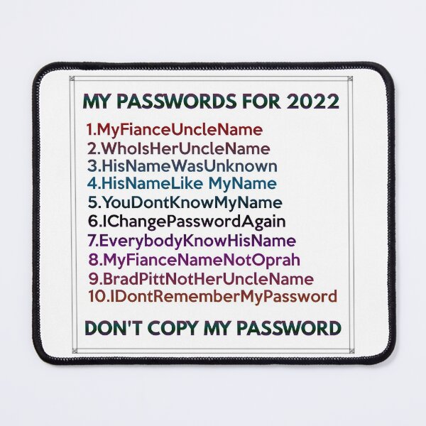 Item preview, My Passwords For 2022 designed and sold by VkScript.