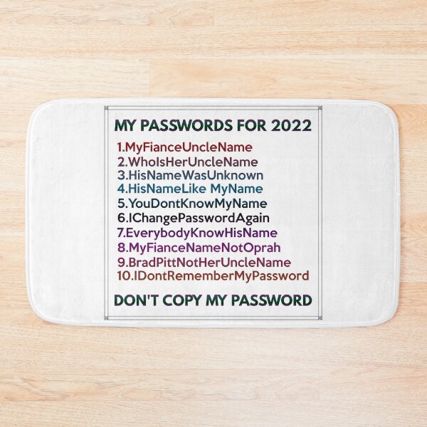 Item preview, My Passwords For 2022 designed and sold by VkScript.