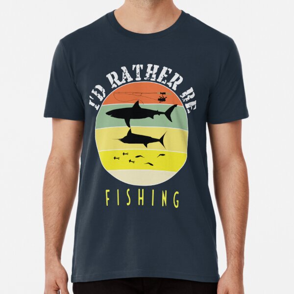FB Fishing Top Rather Be Fishing Novelty Birthday Christmas Gift Polo T-Shirt