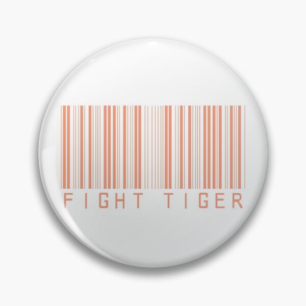Item preview, Fight Tiger Barcode - light pink designed and sold by rileydoyle.
