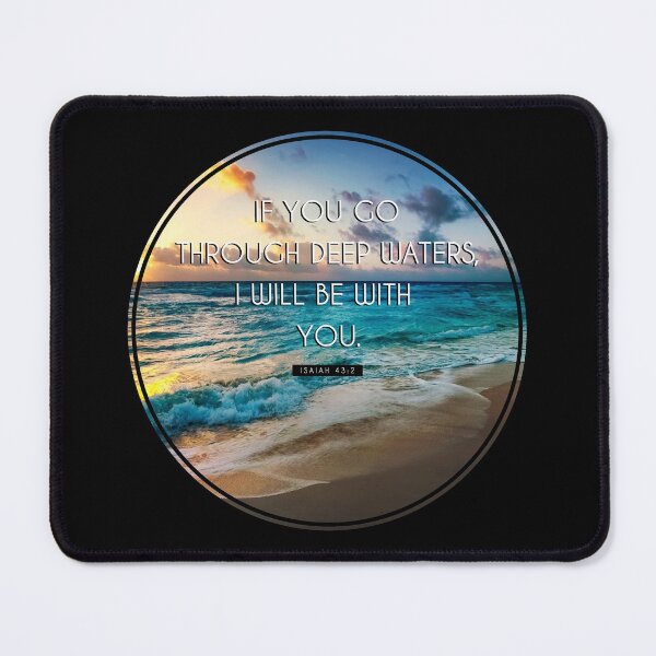 Item preview, Motivational Bible Quote Isaiah 43:2 designed and sold by KA DESIGNS.