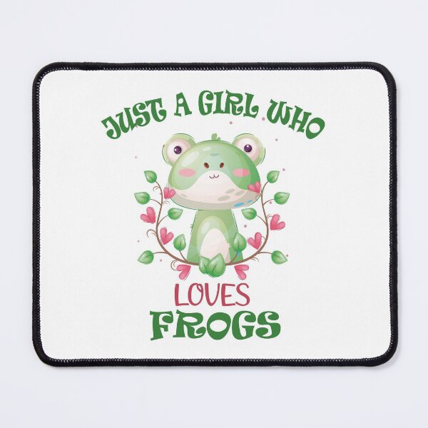 Item preview, cute Just A Girl Who Loves Frogs for girls designed and sold by FreeMood.