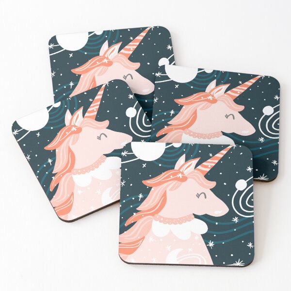 Item preview, magical unicorn with space behind her designed and sold by Ilze Lucero.