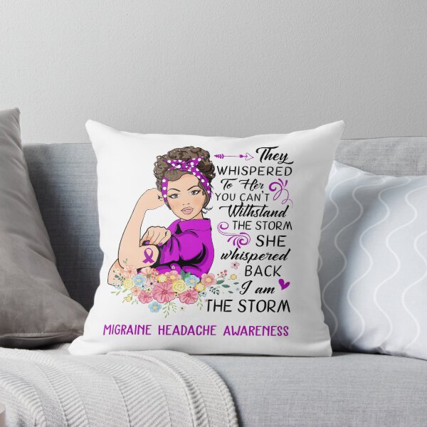 Item preview, I AM THE STORM MIGRAINE HEADACHE AWARENESS designed and sold by Brad-FI.