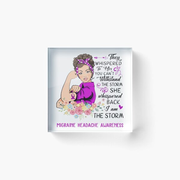 Item preview, I AM THE STORM MIGRAINE HEADACHE AWARENESS designed and sold by Brad-FI.