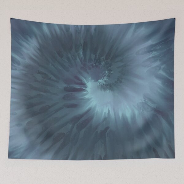 Item preview, Spiral Abstract in Gray Blue designed and sold by PlumKind.