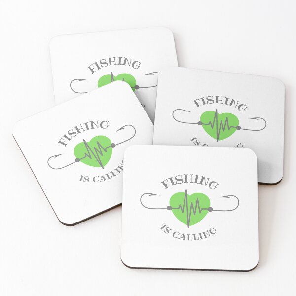 Item preview, Fishing is calling, fishing hook heartbeat design designed and sold by Auntieck.
