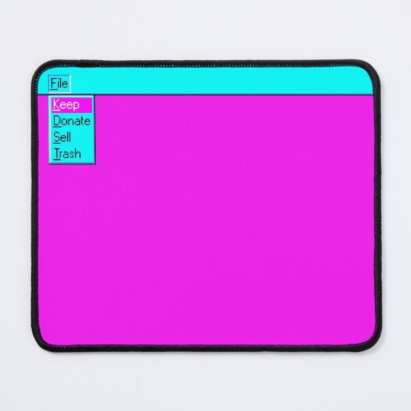Item preview, Konmari Neon Pink Blue Decluttering Windows 95 Computer Menu designed and sold by JessicaAmber.