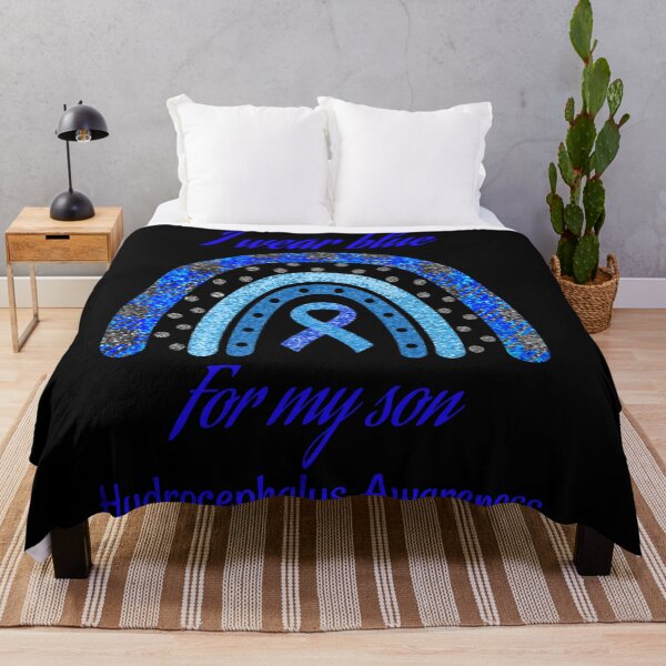 Item preview, I wear blue for my son hydrocephalus awareness rainbow- hydrocephalus awareness designed and sold by Designs Of all kinds.