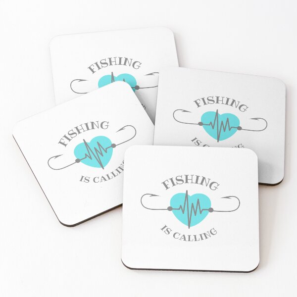 Item preview, Fishing is calling, fishing hook heartbeat design designed and sold by Auntieck.