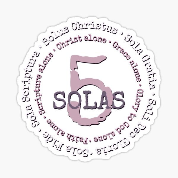 Vista previa del artículo con la obra «5 solas de la reforma», diseñado y vendido por Alondra.