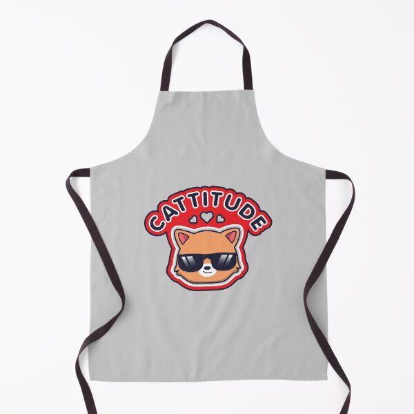 Item preview, Cattitude Cute Cat Attitude Kawaii Pun designed and sold by AweSoMe Shirts.