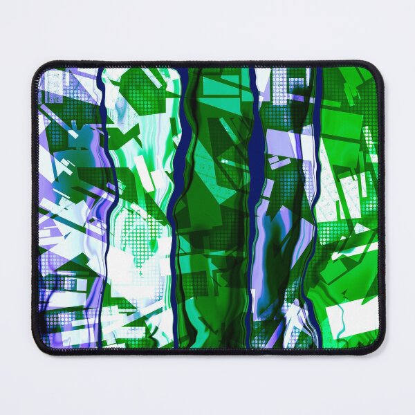 Item preview, “Abztrakt” | Digital Abstract Design in Blue and Green designed and sold by LiseHoltArt.