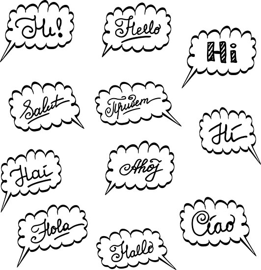 hello in different languages Posters by naum100 Redbubble