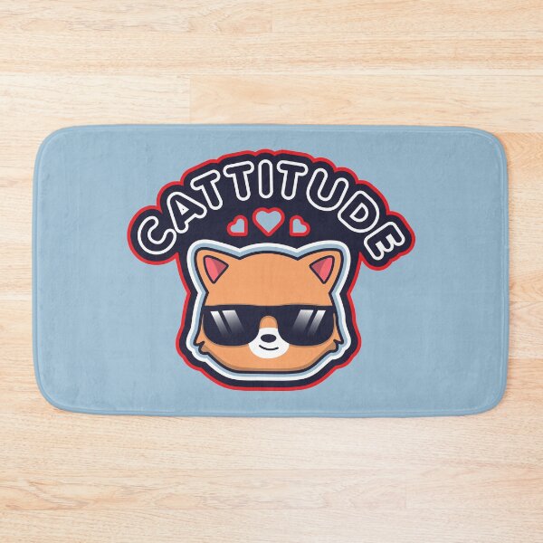Item preview, Cattitude Cute Cat Attitude Kawaii Pun designed and sold by AweSoMe Shirts.