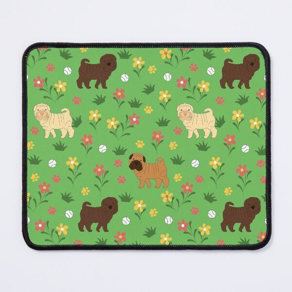Item preview, Shar Pei and Flowers designed and sold by Lulupainting.
