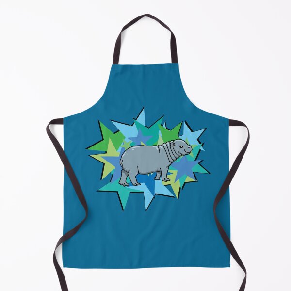 Item preview, Retro pop pygmy hippo calf designed and sold by BogsuckerDesign.