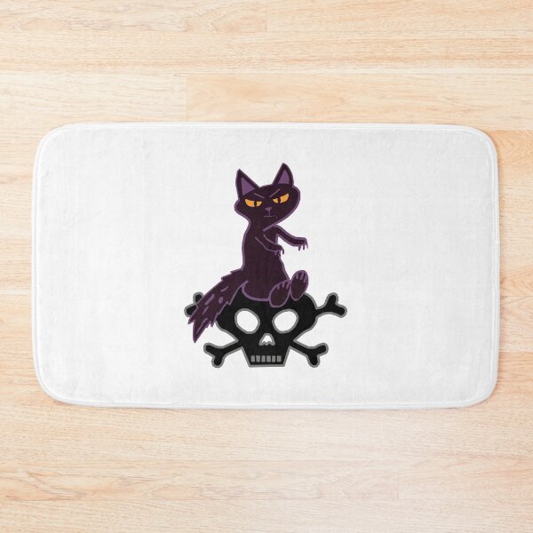 Item preview, Halloween Cat and Skull Together designed and sold by janraydesigns.