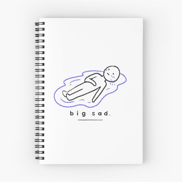 Item preview, big sad designed and sold by Sandeaux Designs.