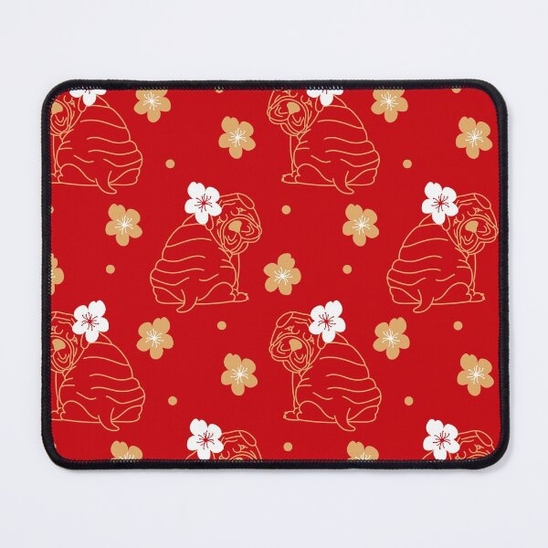 Item preview, Chinese Shar Pei and Plum Flower designed and sold by Lulupainting.