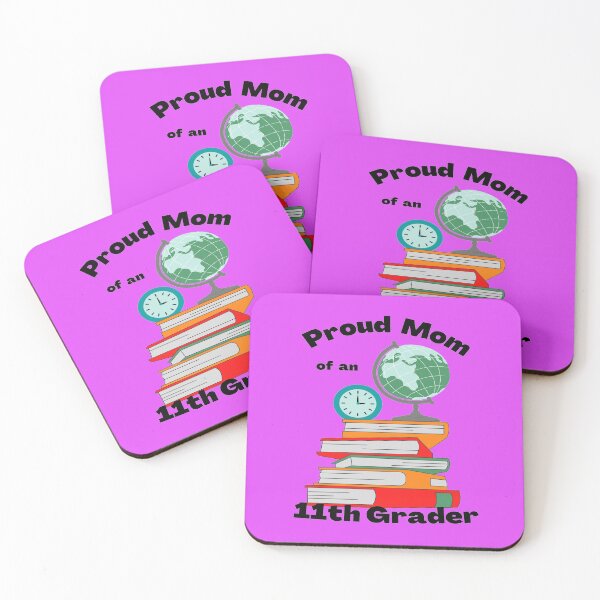 Item preview, proud mom of an 11th grader, books and globe graphic designed and sold by Jessi-Sketches.