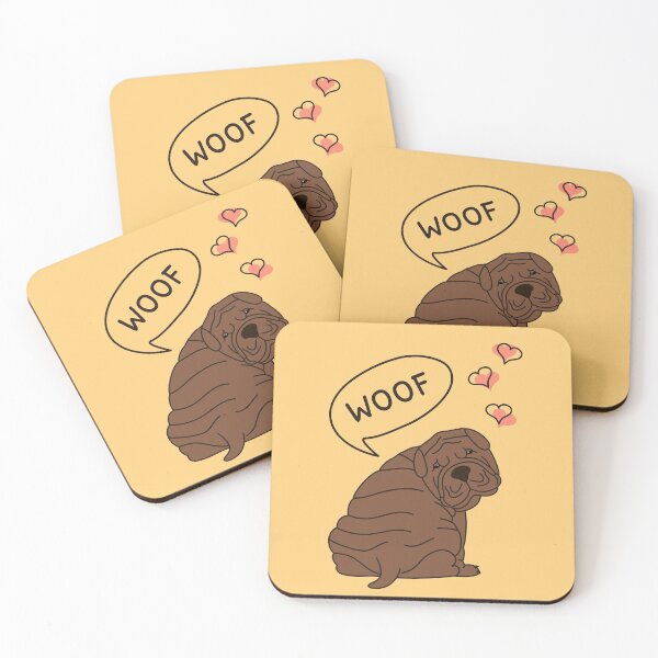 Item preview, Love Chocolate Shar Pei designed and sold by Lulupainting.