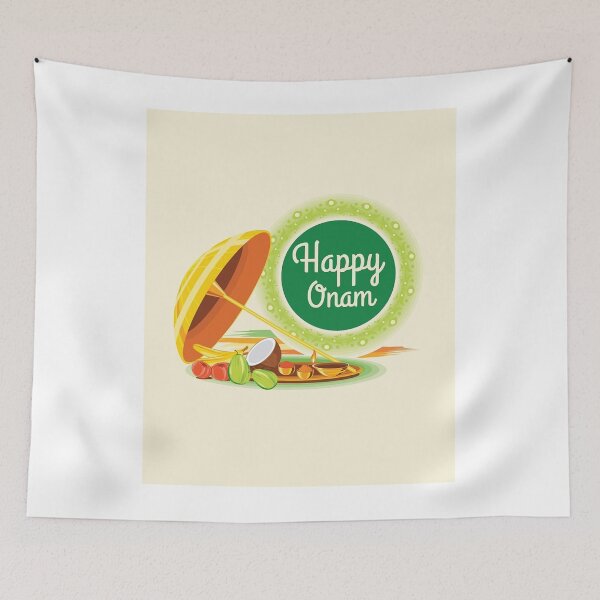 Item preview, Happy Onam India Poster tshirt designed and sold by FrewinMason.