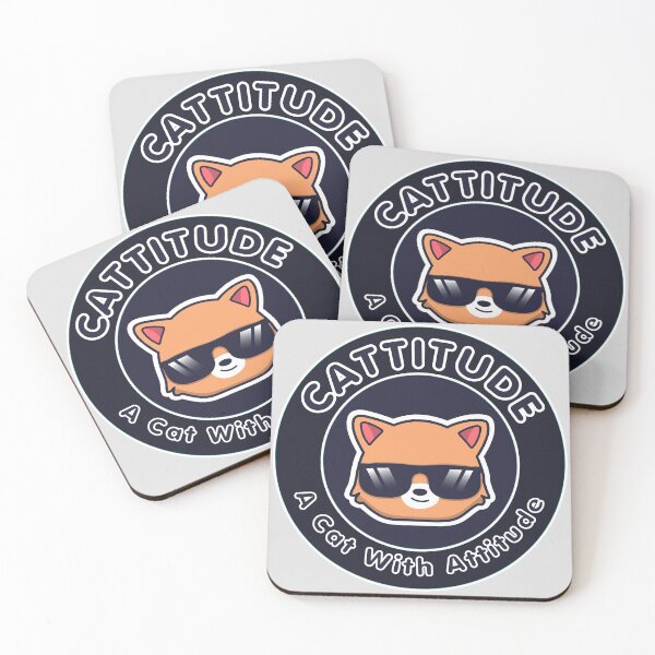 Item preview, Cattitude A Kawaii Cat With Attitude Cute Saying designed and sold by AweSoMe Shirts.