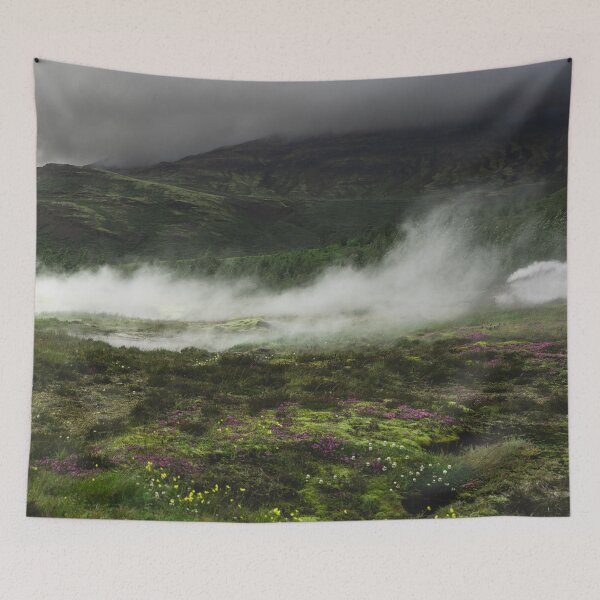 Item preview, Steam Rolling Over Green Field in Iceland designed and sold by Danny Wanders.