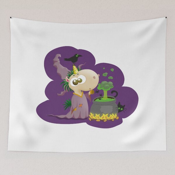 Item preview, Einhorn Hexe Halloween  designed and sold by Kopfzirkus.
