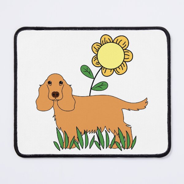Item preview, English Cocker Spaniel and Sunflower designed and sold by Lulupainting.