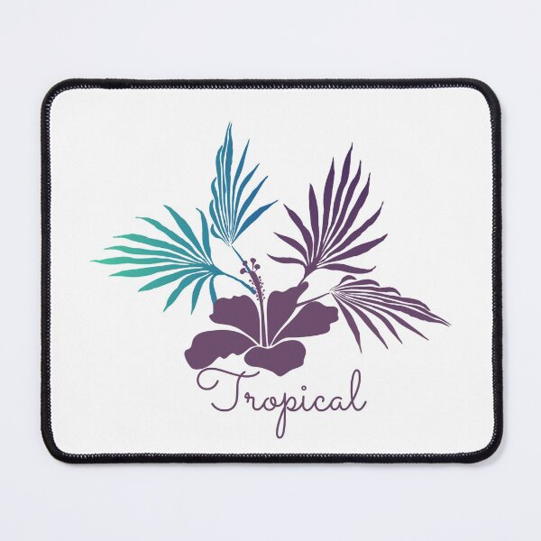 Item preview, Tropical Island Hibiscus Monstera Leaves designed and sold by GraphicsClub.