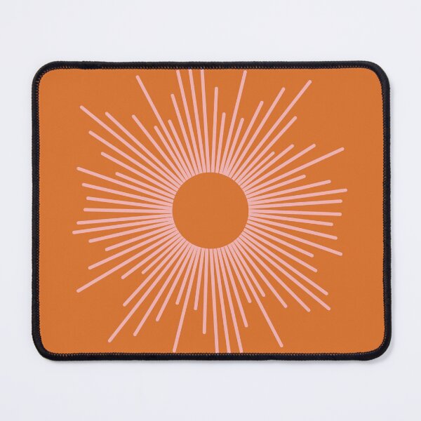 Item preview, Eclipse - Minimalist Midcentury Sun in Orange and Pink designed and sold by kierkegaard.