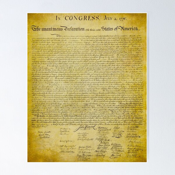 Declaration of Independence Poster